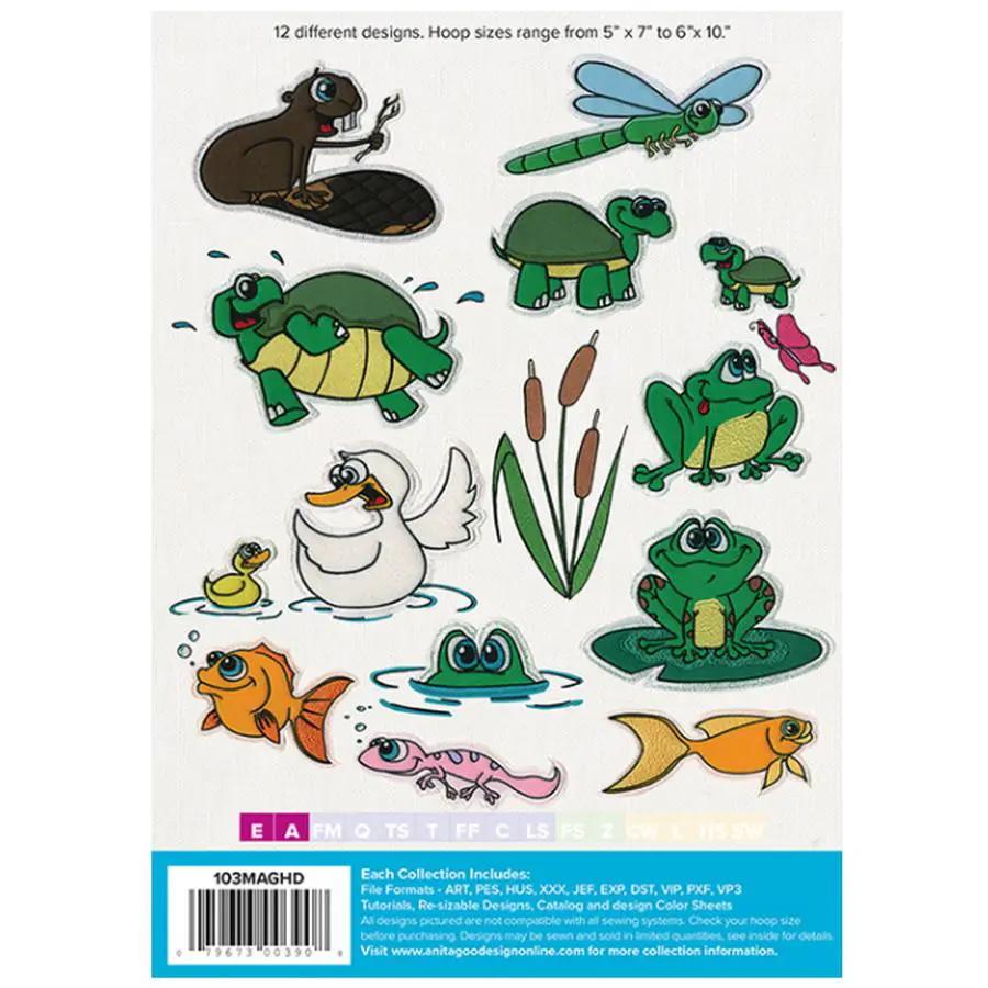 Anita Goodesign Mini Pond Critters 103MAGHD - Sewingmachinesplus.com