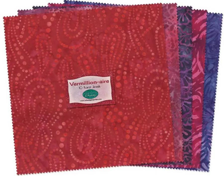 Wilmington Prints Vermillion - Aire Fabric Kit - 10 inch Squares - Sewingmachinesplus.com