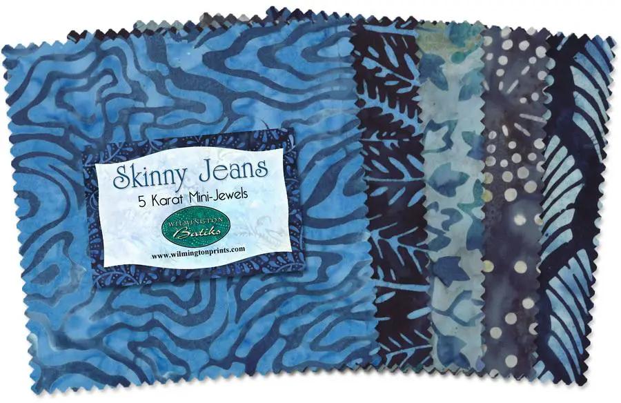 Wilmington Prints Skinny Jeans Fabric Kit - 5 inch Squares - Sewingmachinesplus.com