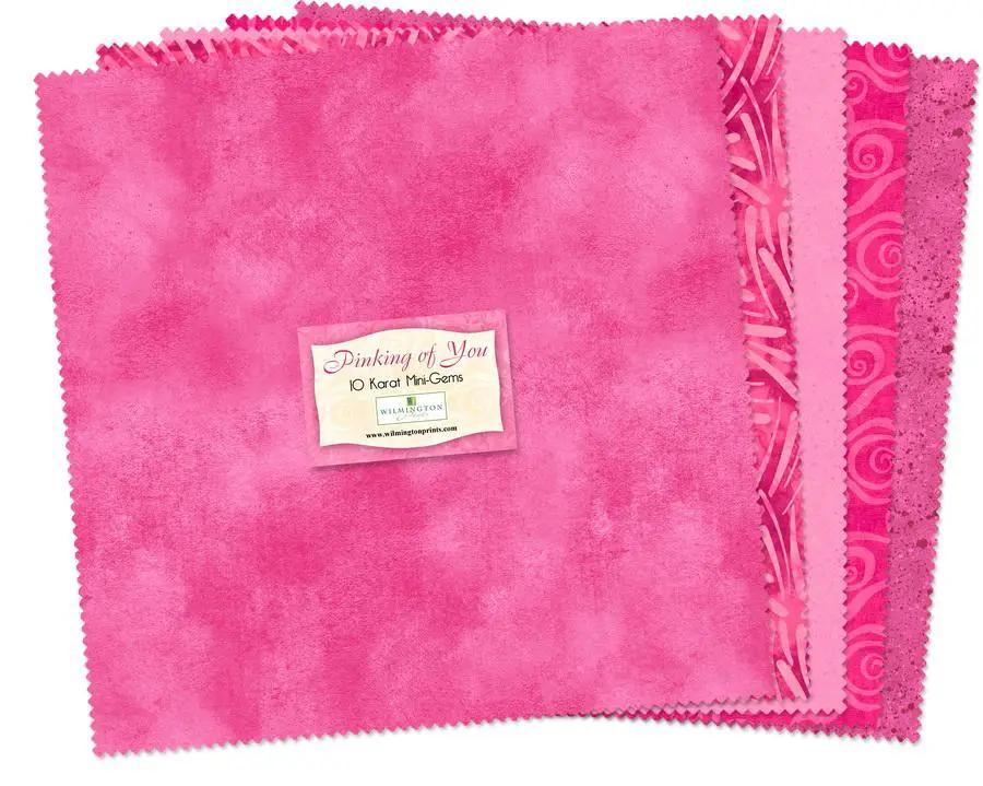Wilmington Prints Pinking of You Fabric Kit - 10 inch Squares - Sewingmachinesplus.com