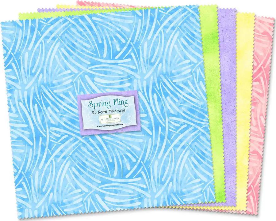 Wilmington Prints Spring Fling Fabric Kit - 10 inch Squares - Sewingmachinesplus.com