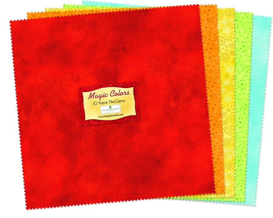 Wilmington Prints Magic Colors Fabric Kit - 10 inch Squares - Sewingmachinesplus.com