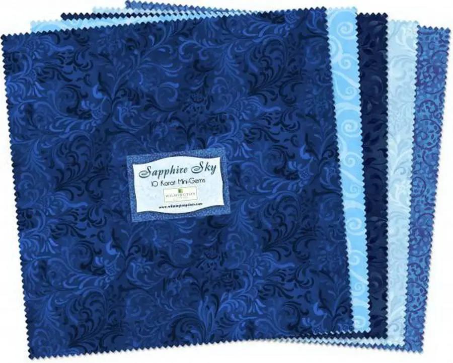 Wilmington Prints Sapphire Sky Fabric Kit - 10 inch Squares - Sewingmachinesplus.com