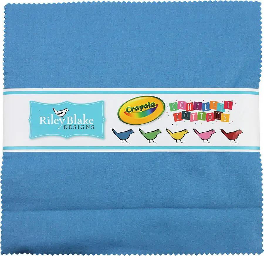 Riley Blake Designs - Vintage Crayola Solids 10 inch Stacker 42 Pieces - Sewingmachinesplus.com