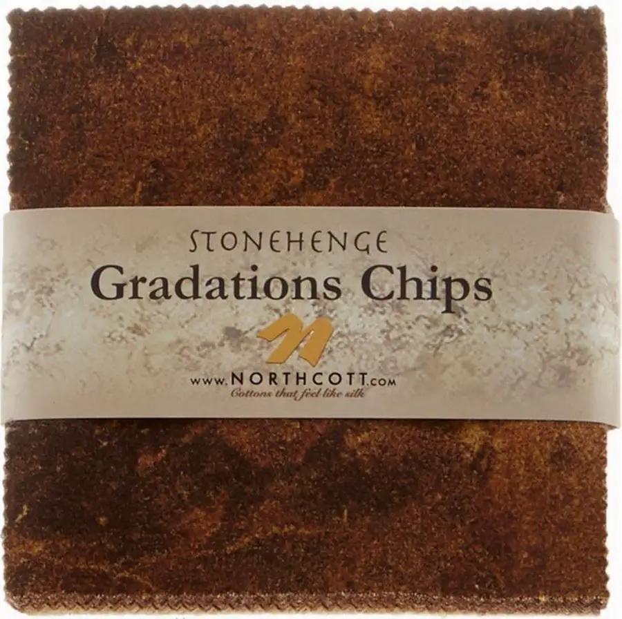 Stonehenge Gradations Iron Ore Designed by Linda Ludovico - 5 inch Squares 42 Pieces - Sewingmachinesplus.com