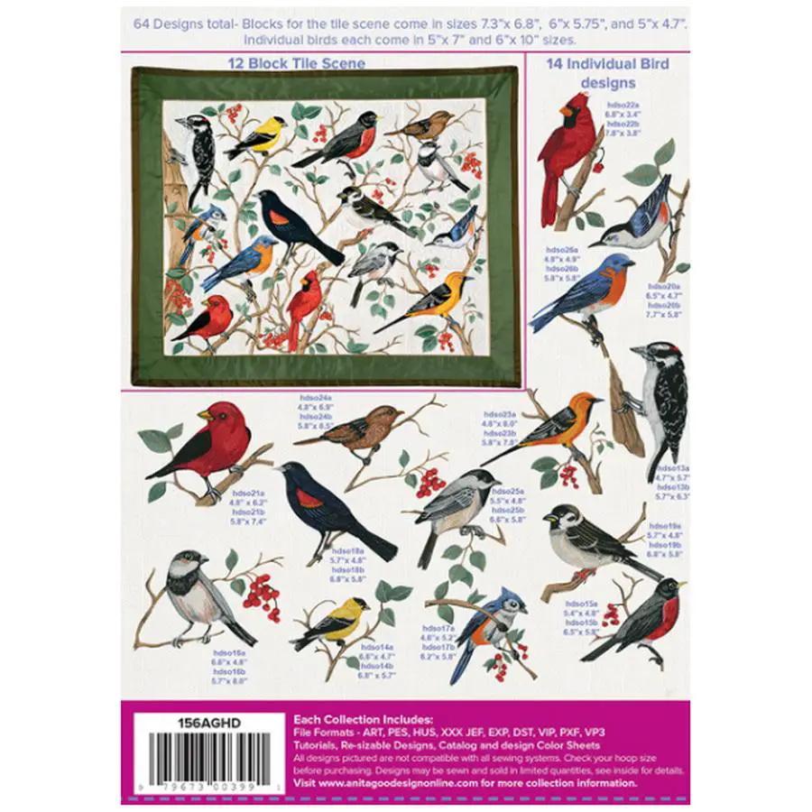 Anita Goodesign Songbirds 156AGHD - Sewingmachinesplus.com
