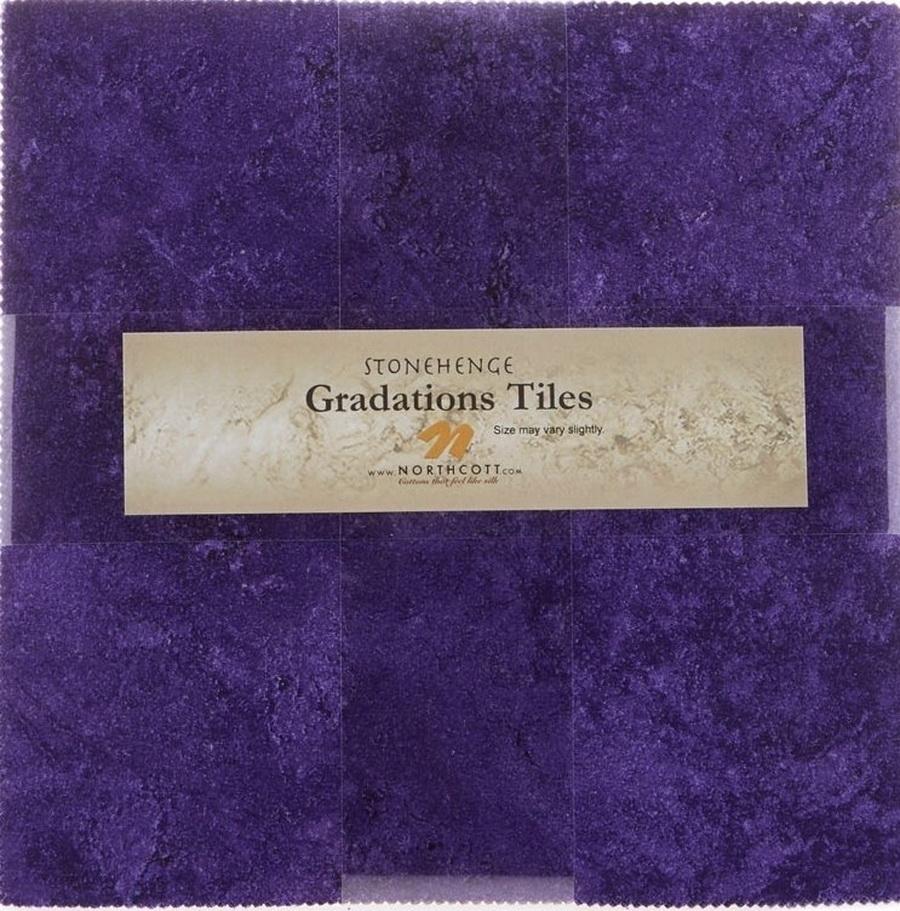 Stonehenge Gradations Brights Amethyst - 10 inch Squares 42 Pieces - Sewingmachinesplus.com