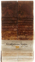 Stonehenge Gradations Brights Iron Ore - 2.5 inch wide Strips 40 Pieces - Sewingmachinesplus.com