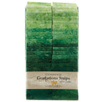 Stonehenge Gradations Brights Rainforest - 2.5 inch wide Strips 40 Pieces - Sewingmachinesplus.com