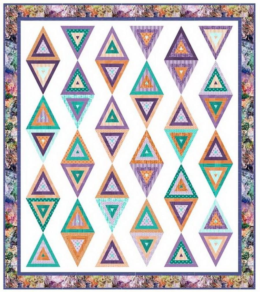 Beaded Curtain Quilt Fabric Kit from Pieced Brain Quilt Designs - Sewingmachinesplus.com