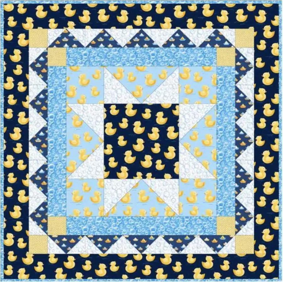 Quackers Crib Fabric Quilt Kit - Sewingmachinesplus.com