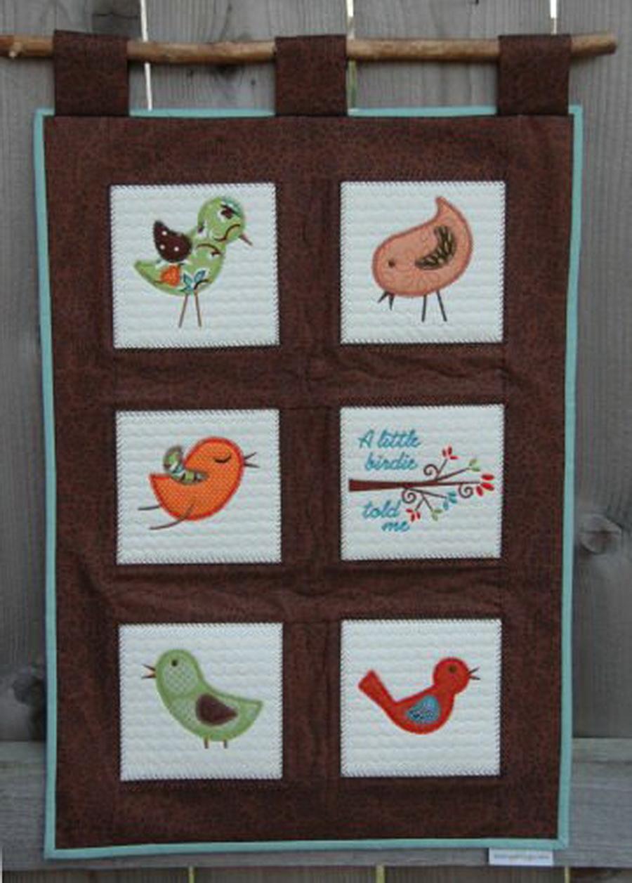 Embroidery Garden Birdie Applique Set - Sewingmachinesplus.com
