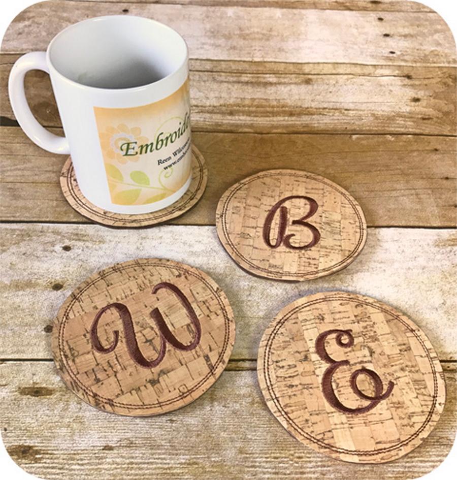 Embroidery Garden Cork Coasters Set - Sewingmachinesplus.com