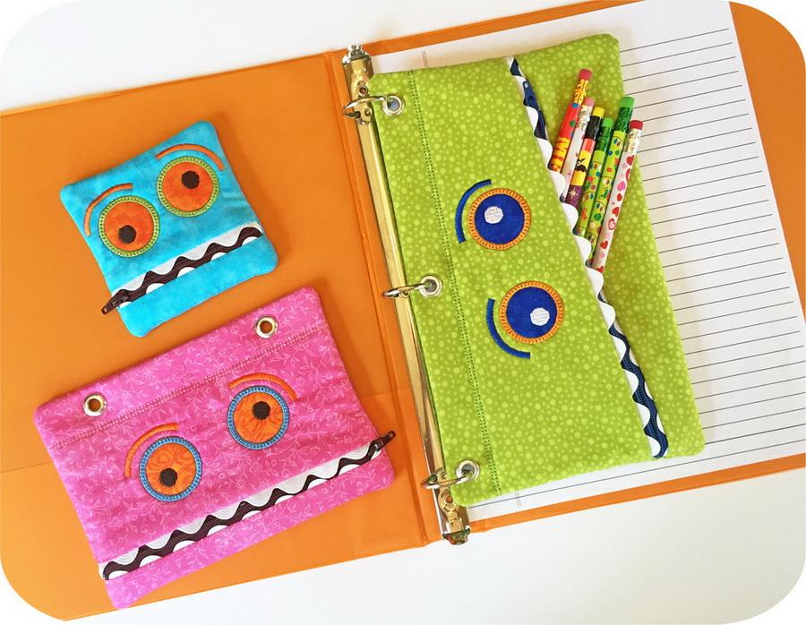 Embroidery Garden Monster School Cases - Sewingmachinesplus.com