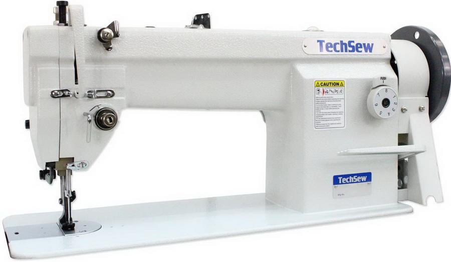 Techsew 1460 Flatbed Compound Feed with Assembled Table and Motor Industrial Sewing Machine - Sewingmachinesplus.com