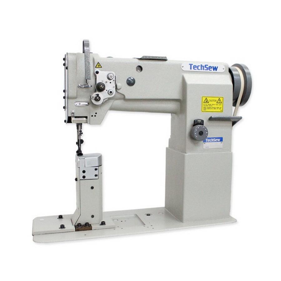Techsew 860 Post Bed Walking Foot Industrial Sewing Machine with Assembled Table and Motor - Sewingmachinesplus.com