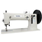 Techsew 5200 Flatbed Heavy Duty Compound Feed Industrial Sewing Machine with Assembled Table and Motor - Sewingmachinesplus.com