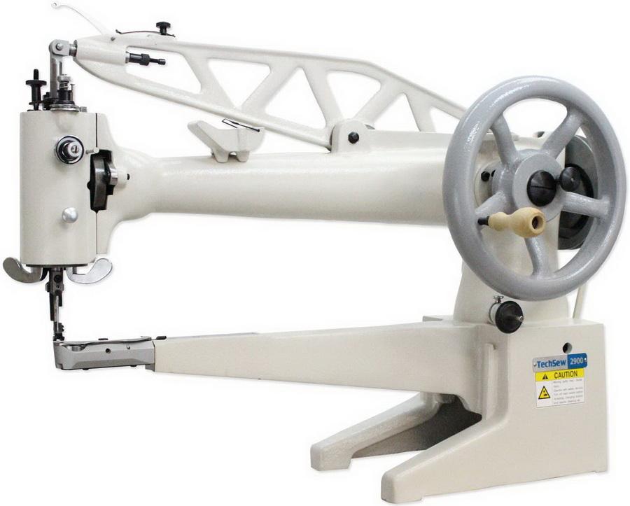 Techsew 2900L 18" Cylinder Patching Industrial Sewing Machine with Assembled Table and Motor - Sewingmachinesplus.com