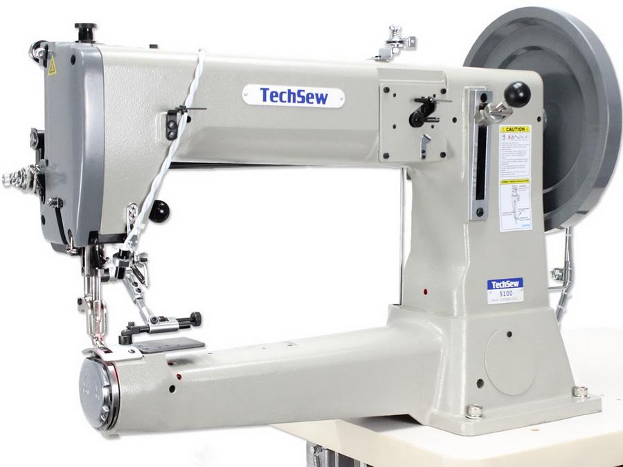 Techsew 5100 Special Edition 16" Cylinder Heavy Duty Compound Feed Industrial Sewing Machine - Sewingmachinesplus.com