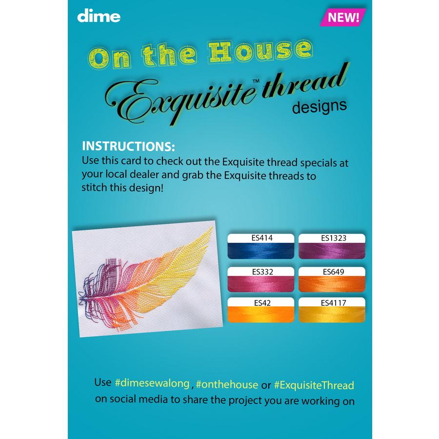 DIME Light as a Feather Design Thread Kit Bundle (On The House Program - Week 7) - Sewingmachinesplus.com