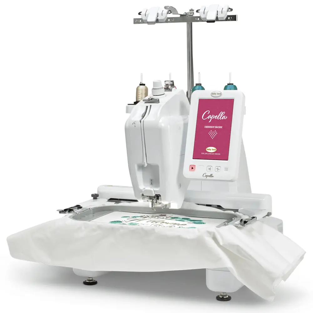 Baby Lock Capella Single Needle Free Arm Embroidery Machine - Sewingmachinesplus.com