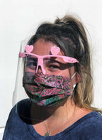 High Quality Face Shield in White or Pink - 10 Pack (FREE 4oz. Bottle of Hand Sanitizer Included) - Sewingmachinesplus.com