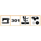 Highlead GC20698 Series Industrial Sewing Machines with Assembled Table and Servo Motor