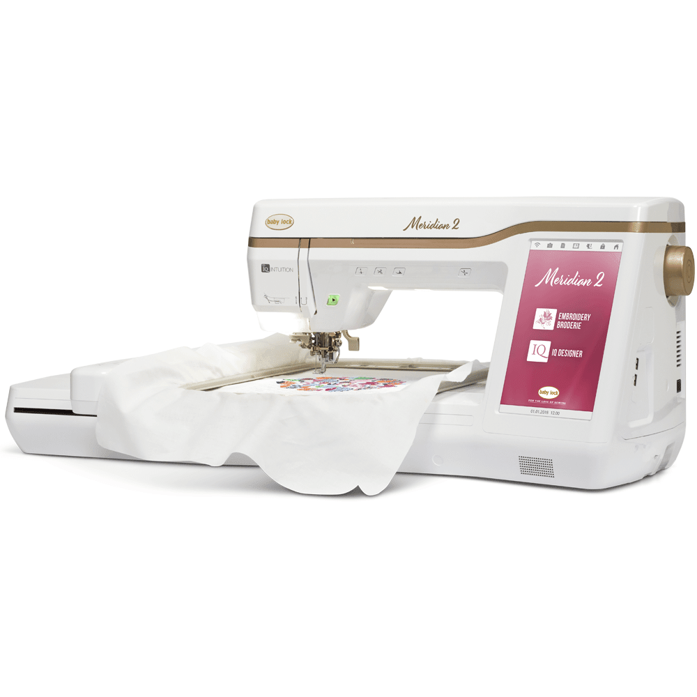 Baby Lock Meridian 2 Embroidery Machine - Sewingmachinesplus.com