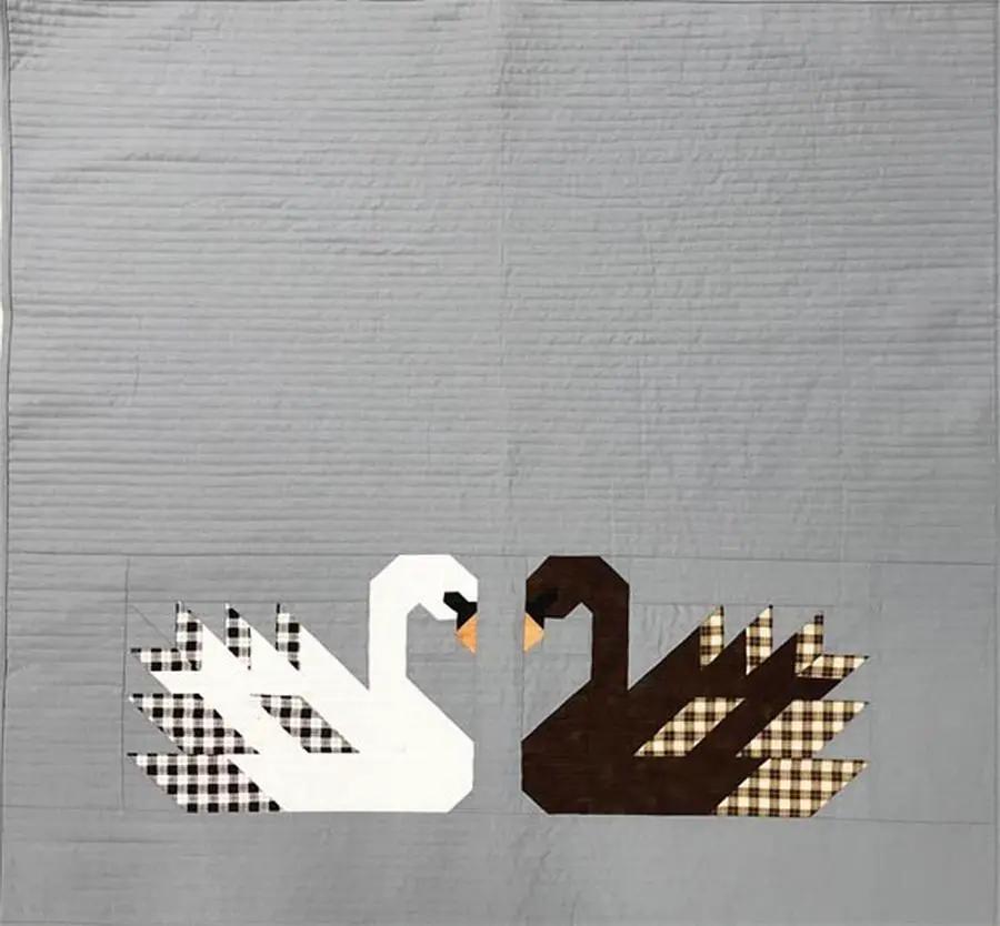 Elizabeth Hartman Swan Island Baby Quilt Kit - Sewingmachinesplus.com