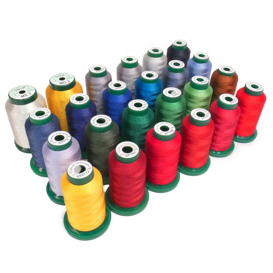 DIME Exquisite Holiday Gathering with Silver & Gold Metallic Threads - 24pk 1000M 40wt - Sewingmachinesplus.com