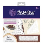 Threaders Embroidery Transfer Sheets - Pets, 6-pack by Threaders, includes six 8x8 pet design transfers