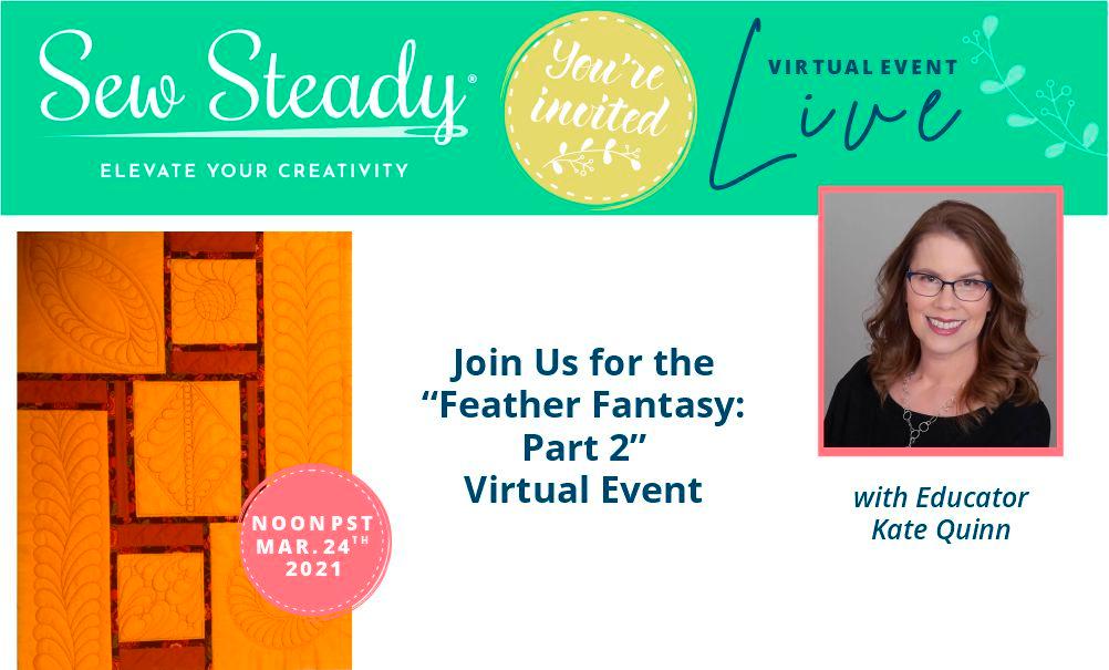 Banner for Sew Steady Feather Virtual Class