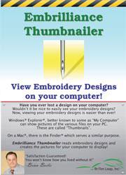 Embrilliance Thumbnailer Embroidery Software (BB-EMT10)