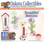 Dakota Collectibles Beautiful Buttons embroidery designs CD-ROM with 40 designs