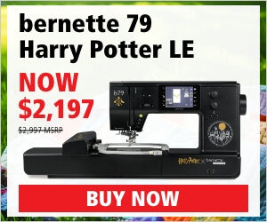 Bernette B79 Harry Potter Edition Sewing & Embroidery Machine with Optional Embroidery Software by DIME
