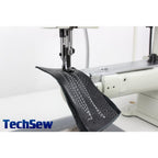 Techsew 2600 Narrow Cylinder Large Bobbin Compound Feed Industrial Sewing Machine with Assembled Table and Motor - Sewingmachinesplus.com