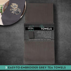 OESD Tea Towel Gray 20" x 28" - 2 Pack - Sewingmachinesplus.com