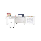 Kangaroo Sewing Furniture Outback XL Hydraulic Lift Sewing Cabinet (Available in Teak, White or Gray) - Sewingmachinesplus.com