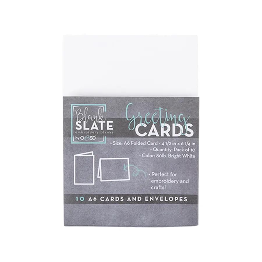 OESD Blank Greeting Cards & Envelopes Size A6 10pk - Sewingmachinesplus.com