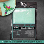 Pillow Blank Case Aqua 14 in x 14 in - Sewingmachinesplus.com