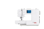 Bernette B57 sewing machine, white with a blue touchscreen display and bernette branding