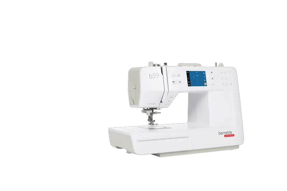 Bernette B59 Sewing and Embroidery Machine, white with touchscreen display by Bernina