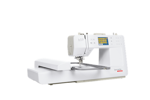 Bernette B59 sewing and embroidery machine, white with LCD touchscreen