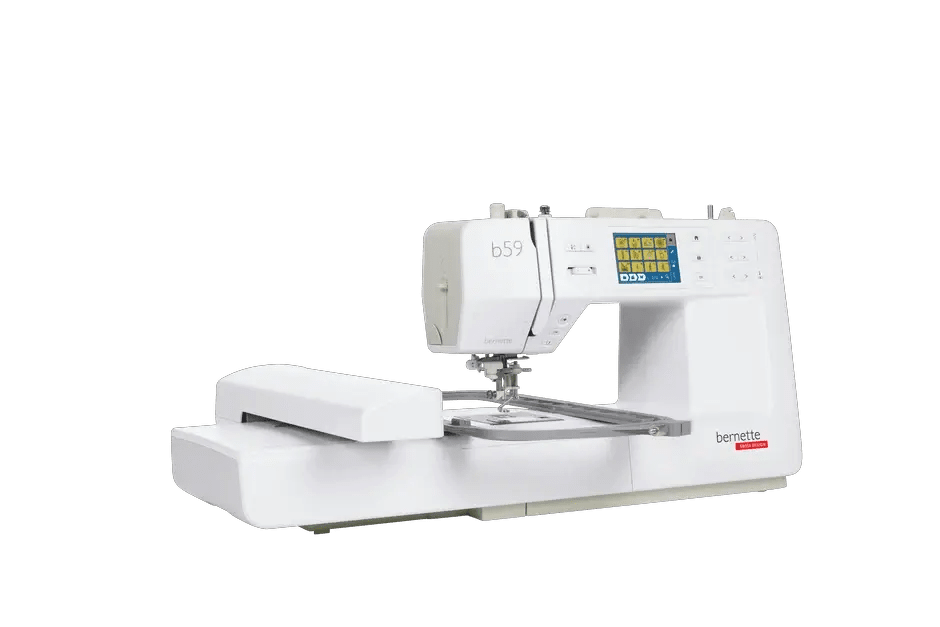 Bernette B59 sewing and embroidery machine, white with touchscreen display by BERNINA