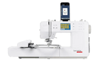 Bernette B59 sewing and embroidery machine, white with touchscreen display.