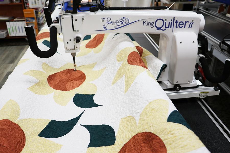 Ready to Sew Sunflower Wall Hanging Pre - cut Quilt Kit - Sewingmachinesplus.com