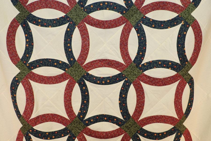 Ready to Sew Bittersweet Double Wedding Ring Pre - cut Quilt Kit - Sewingmachinesplus.com