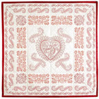 Anita Goodesign Quilters Dream 2 155AGHD embroidery design quilt panel in red on white with a central heart motif.