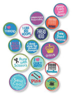 DIME Patch Maker Kit Stabilizer Bundle with colorful circular embroidered patches.