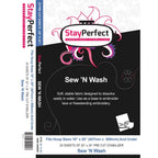 StayPerfect PreCut Sew N Wash Stabilizer - 25 Sheets - Sewingmachinesplus.com